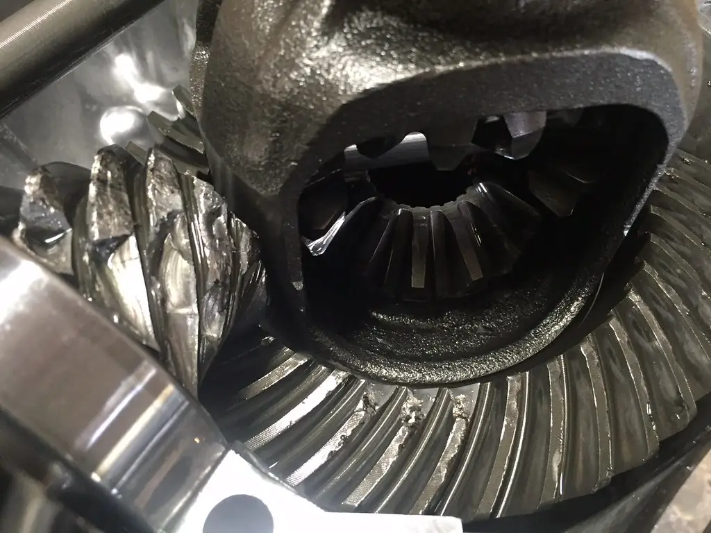 damaged ring and pinion gears